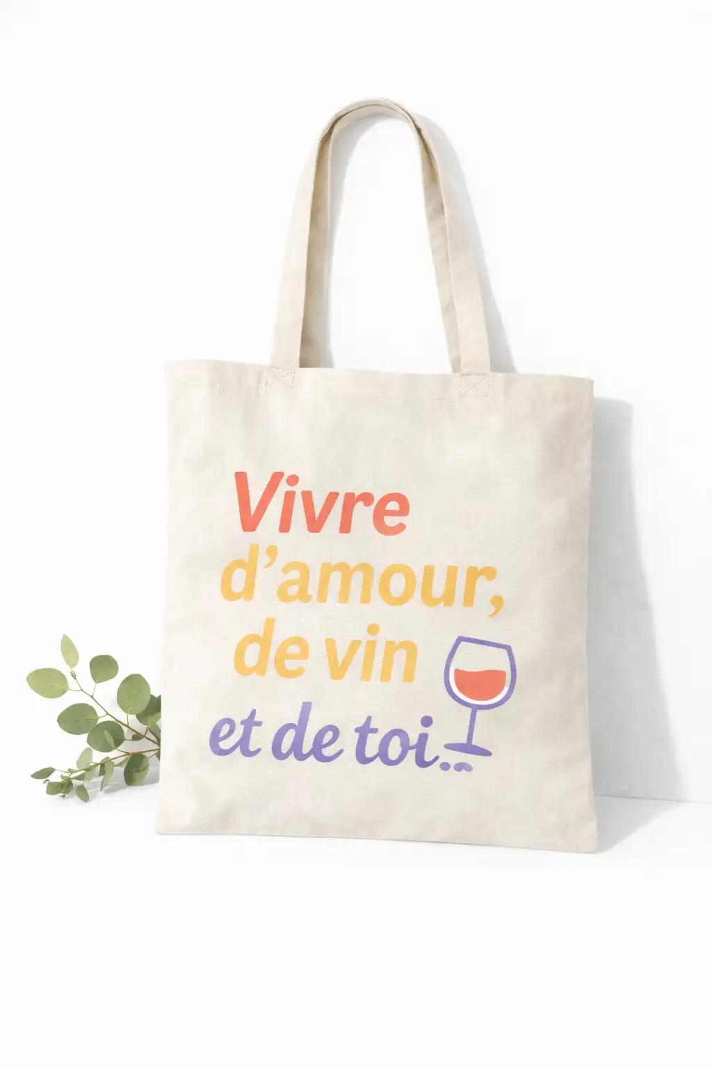 Tote Bag Vivre couleur sable